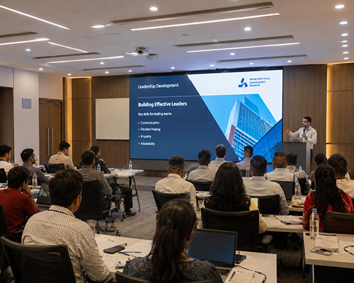 LED display supporting training programs and seminar hall presentations.